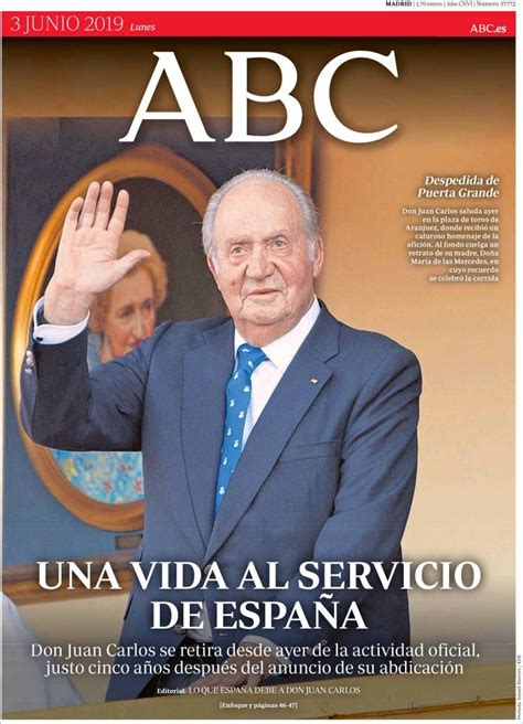 2019 06 03 Periódico Abc España Periódicos De España Toda La Prensa