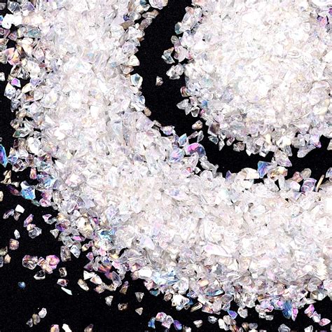 Crushed Glass Craft Glitter For Resin Irregular Metallic Crystal Chips Sprinkles