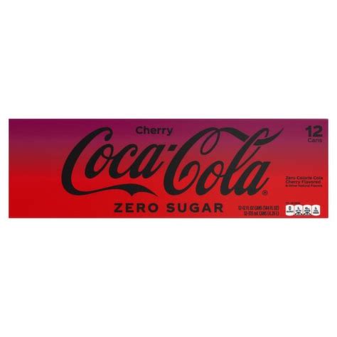 Coca Cola Zero Sugar Cherry Cola Fl Oz Count The Fresh Grocer