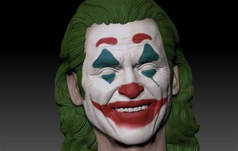 Joker 2019 Smile Head Joaquin Phoenix 3d Model 3d Printable Cgtrader