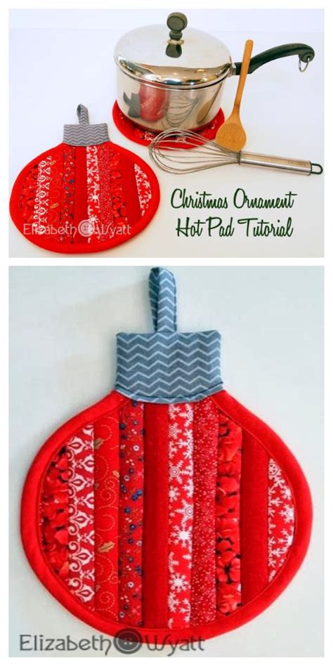 Diy fabric christmas pot holder free sewing patterns paid – Artofit