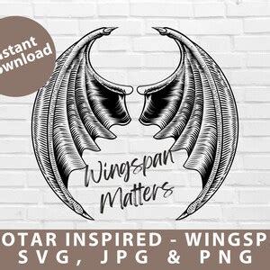 Wingspan ACOTAR Inspired SVG PNG Wingspan Matters - Etsy