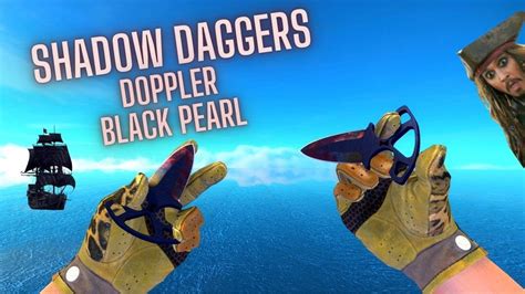 CS GO Shadow Daggers Doppler Black Pearl Knife Showcase Factory New