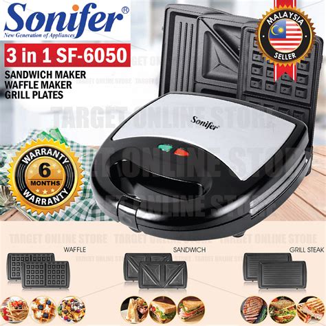 Sonifer Sf In Multi Functional Detachable Plate Sandwich Waffle