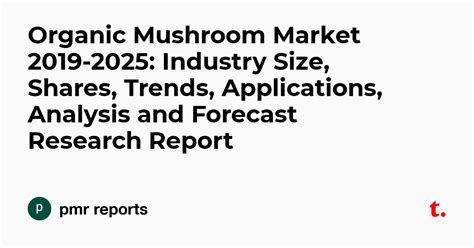 Organic Mushroom Market 2019 2025 Industry Size Shares Trends