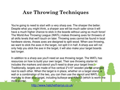 PPT - Axe Throwing Techniques PowerPoint Presentation, free download ...