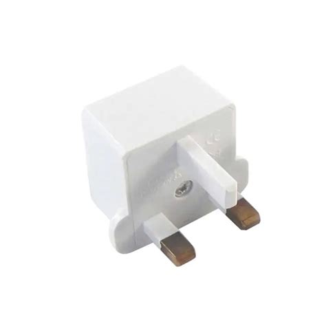 1PC EU To UK Plug Adapter Hong Kong Malaysia Singapore Power Socket White Travel Converter ...