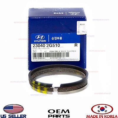 Engine Piston Ring Std Set Oem Genuine Various Hyundai Kia L