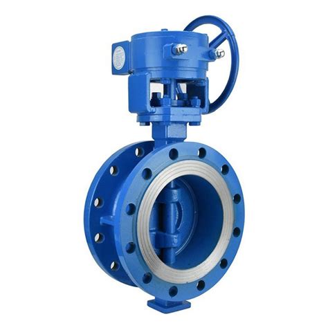 D343h 16c Cast Steel Flange Butterfly Valve Turbine Drive Three