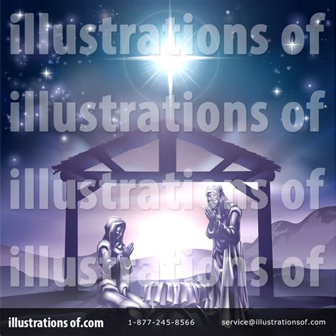 Nativity Scene Clipart #1345781 - Illustration by AtStockIllustration