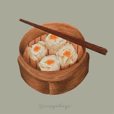 Set Of Dim Sum Hand Draw Sketch Vector Stock Vector Illustration Of