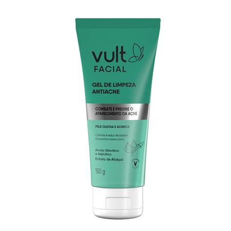 Gel De Limpeza Facial Antiacne Vult Facial Beleza Na Web