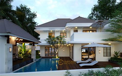 Desain Tampak Belakang Rumah Classic Bandoeng Tempoe Doeloe Lantai