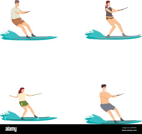 Diversity In Surfing Stock Vector Images Alamy