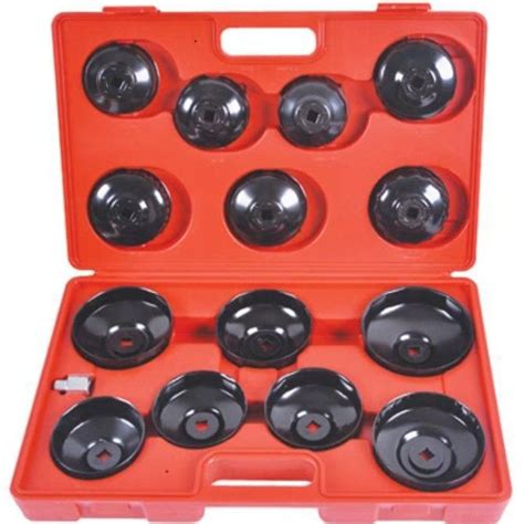 15 PCS Cup Type Oil Filter Wrench Set Wrench Tool Oil Change Cup Socket