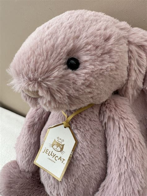 New Jellycat Special Edition Luxe Medium Bashful Rosa Bunny Soft Toy