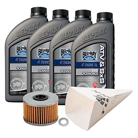 Tusk 4 Stroke Oil Change Kit Bel Ray Thumper Synthetic Blend 10w 40