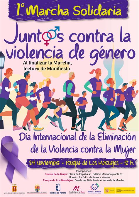 Marcha Solidaria Contra La Violencia De Género Ceip Casablanca Cuenca