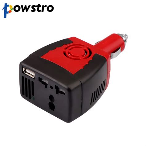 Powstro C 12V To AC 220V Car Charger Power 150W Inverter Converter D