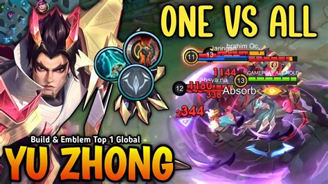 WTF DAMAGE YU ZHONG 1 VS ALL BRUTAL DAMAGE BUILD 100 MONSTER YU