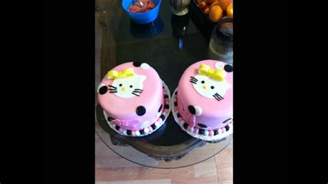 Hello Kitty And Rockstar Cake Youtube