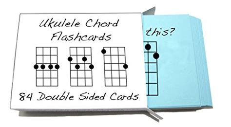 Ukulele Chord Symbol Flashcards 84 Cards For Soprano Concert And Tenor