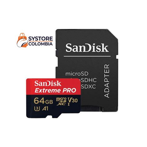 Memoria Micro Sd 64gb Sandisk Extreme Pro 4k U3 Sdhc Clase 10 V30 200mb