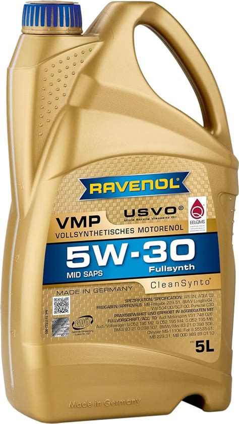 RAVENOL VMP SAE 5W-30 : Amazon.de: Auto & Motorrad