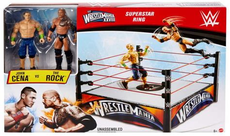 Wwe Wrestling Wrestlemania Xxviii Superstar Ring Includes John Cena The