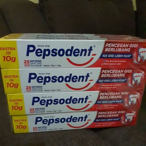 Jual Pasta Gigi Pepsodent Gr Gr Merah Putih Shopee Indonesia