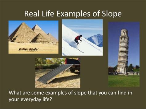 Slope Intercept Form Real World Examples You Should Experience Slope ...