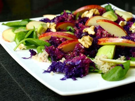 Salade De Chou Rouge Pomme Pinard Et Quinoa Cookismo