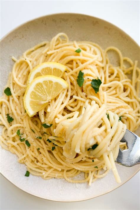 Easy Pasta Recipes Light Recipes Side Dish Recipes Dinner Recipes Pasta With Lemon Sauce