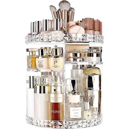 Amazon ZQQZAN Makeup Organizer For Vanity 360 Rotating Makeup