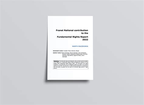 Franet National Contribution To The Fundamental Rights Report 2022