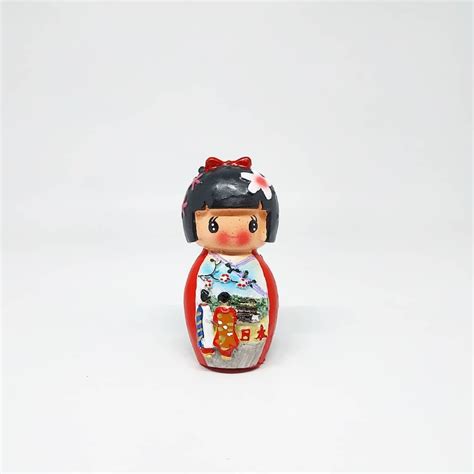 Fridge Magnet Tempelan Kulkas Souvenir Negara Japan Jepang Kokeshi