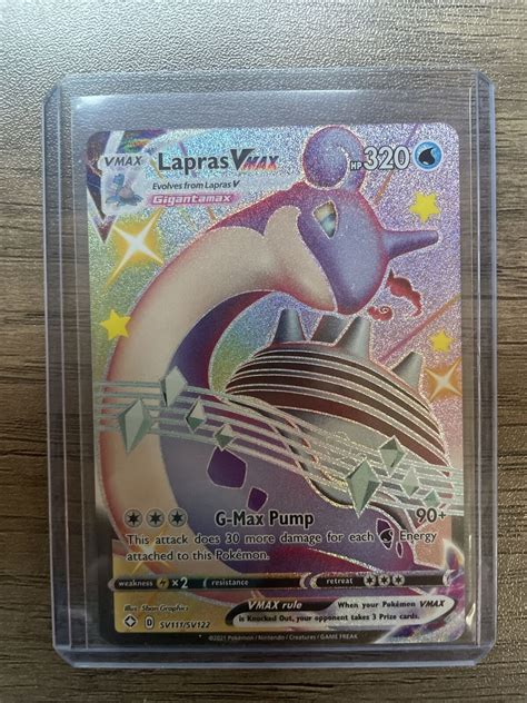 Lapras Vmax Lapras V Shiny Full Art Sv111 Sv122 Pokemon Shining Fates