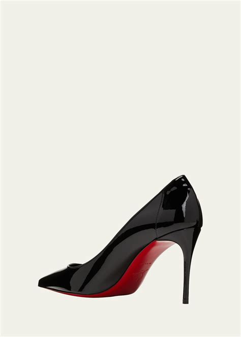 Christian Louboutin Sporty Kate Mm Patent Soft Lining Red Sole Pumps