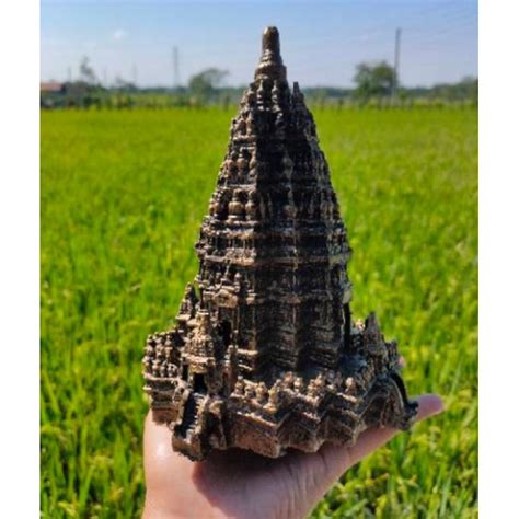 Jual Miniatur Candi Prambanan Fiberglass Uk X X Cm Warna Tembaga