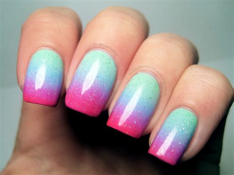 Muggle Manicures: Nail Art: Pastel Gradient with Neon Tips (mini-tutorial)