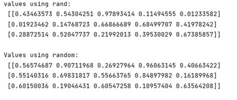 Python Numpy Random Rand Vs Numpy Random Random Methods