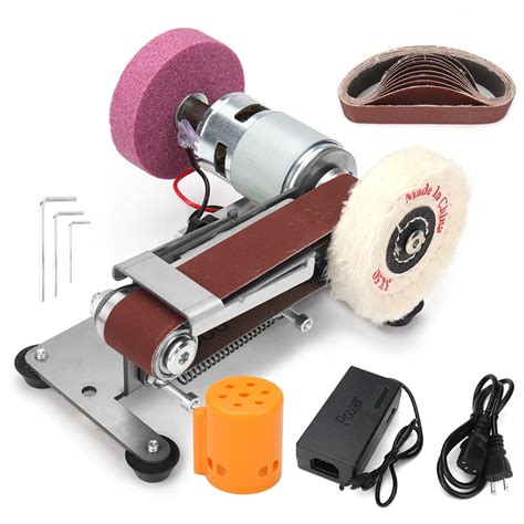 √110 240v Multifunctional Grinder Mini Electric Belt Sander Diy