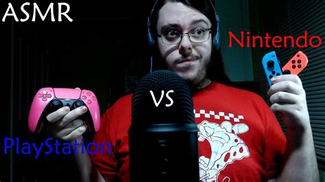 Asmr Playstation Vs Nintendo Controller Sounds Youtube