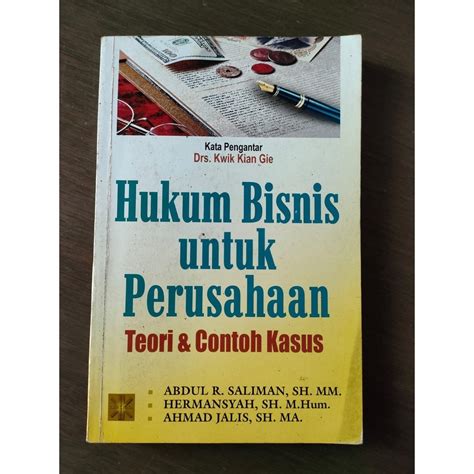 Jual Buku Hukum Bisnis Untuk Perusahaan Teori Contoh Kasus Shopee