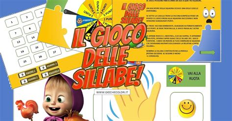 Giochiecolori It Maestro Fabio IL GIOCO DELLE SILLABE UN GIOCO IN