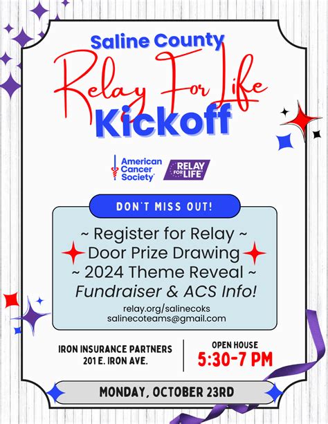 Kick Off Saline County Relay For Life 2024 Season