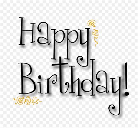 Word Art - Happy Birthday PNG - FlyClipart