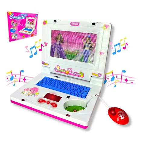 Notebook De Brinquedo Laptop Infantil Musical Luz Educativo