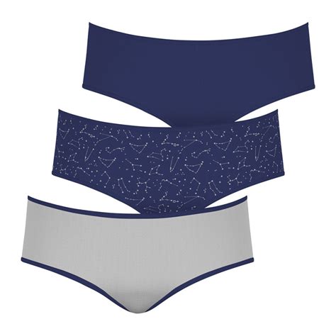 Athena Lot De Boxers Fille Ecopack Trio Mode Girl By Bleu Sous