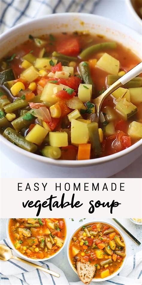 The Best Easy Homemade Vegetable Soup Artofit